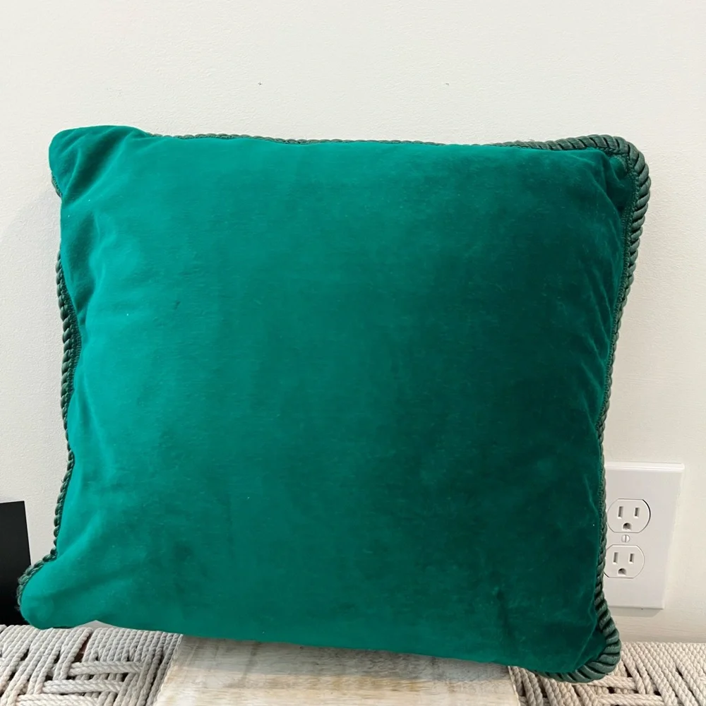 Classic Santa Claus Holiday Pillow - Red and Green